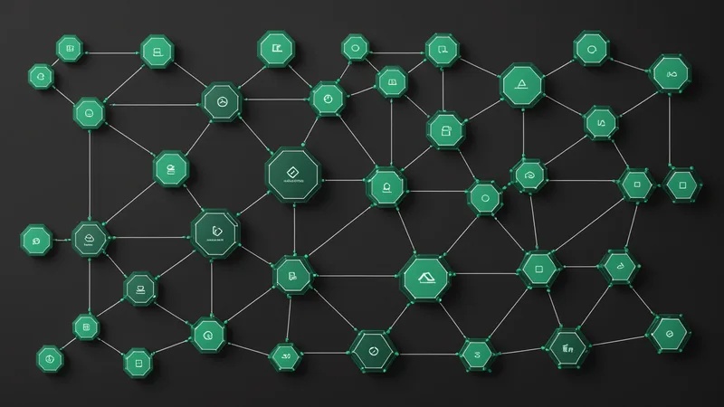 Agentic AI executing multi-step enterprise processes visualization